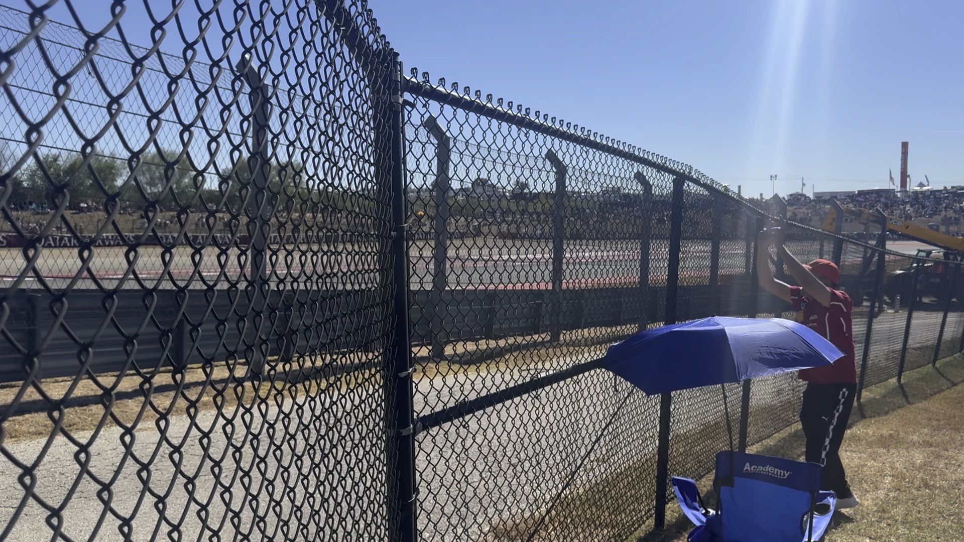 Chain link temporary fence panels on a construction site in Santa Ana